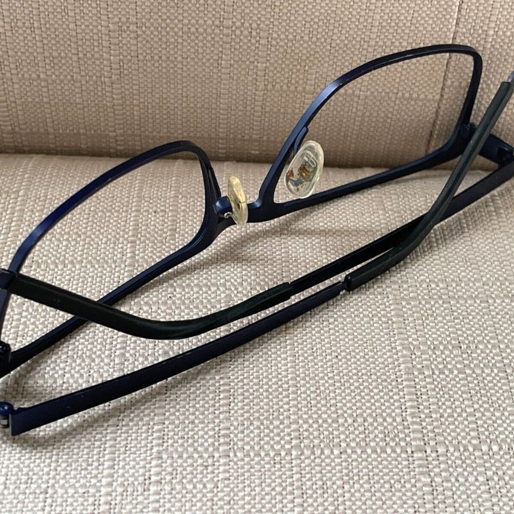 Zenni Eyeglasses Sunglasses Frame Navy Blue Tone Metal Glasses Frame - Picture 5 of 12